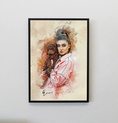 Portrait with Pet Print